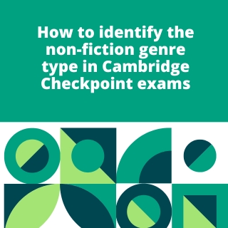 How to identify the non-fiction genre type in Cambridge Checkpoint exams?